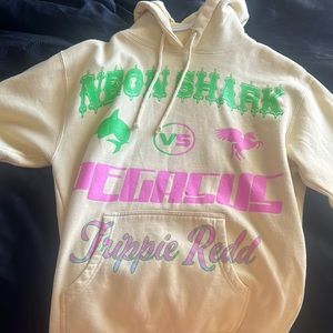 TRIPPIE REDD neon sharks yellow sweatshirt#streetwear